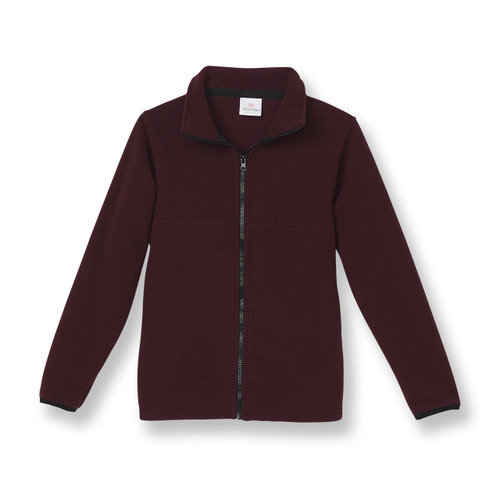 Full-Zip Fleece Jacket with embroidered logo [PA704-SA2500WB-MAROON]