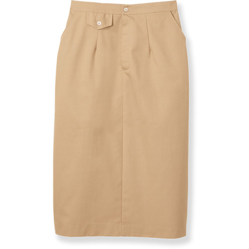 A-line Midi Skirt [VA296-52-5-KHAKI]