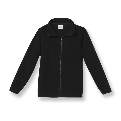 Full-Zip Fleece Jacket with embroidered logo [VA296-SA2500-BLACK]