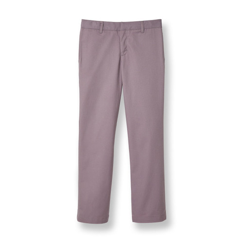 Girls' Flat Front Slacks [NJ213-15-FLAT-STEEL GY]