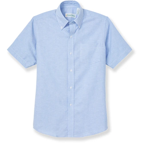 Short Sleeve Oxford Shirt [PA593-OXF-SS-BLUE]