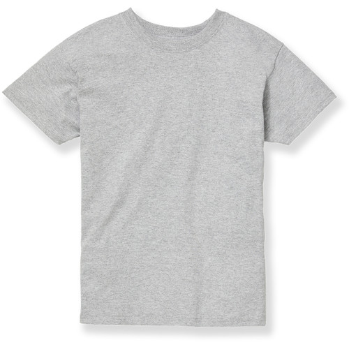 Short Sleeve T-Shirt with heat transferred logo [NY314-362-LT STEEL]