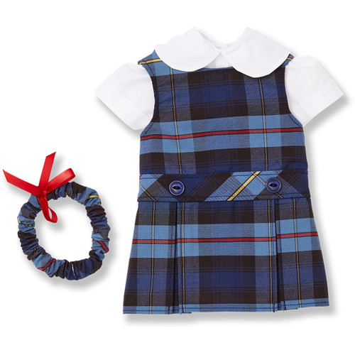 Doll Dress [DC006-D9441-BL PLAID]