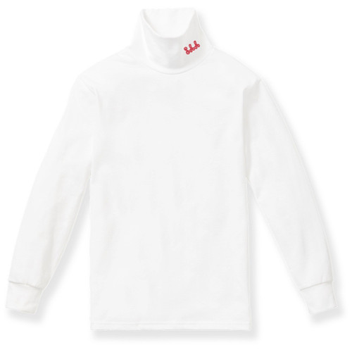Turtleneck with embroidered logo [TN004-TN/AGG-WHITE]