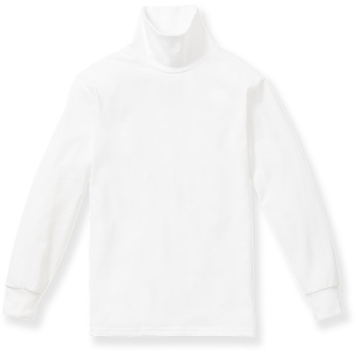 Turtleneck with embroidered logo [TN004-TN/AGG-WHITE]