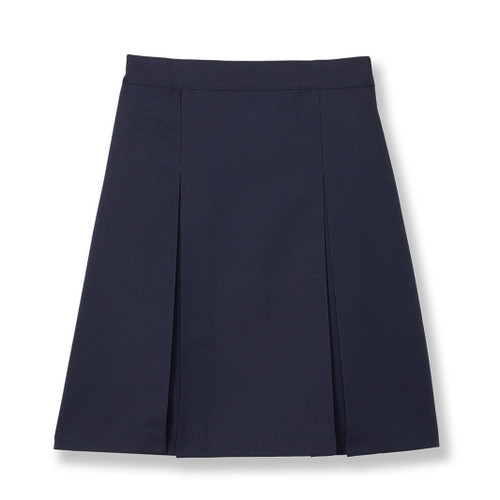 Pleated Skirt with Elastic Waist [AK001-34-8-NAVY]