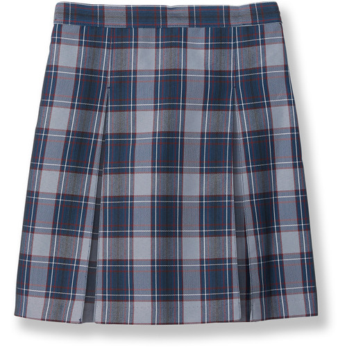 Pleated Skirt with Elastic Waist [AK001-34-82-BL/GY/MA]