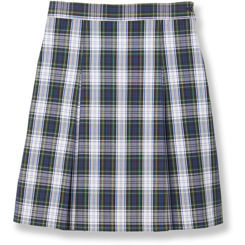Pleated Skirt with Elastic Waist [AK001-34-80-NV/GR/WH]