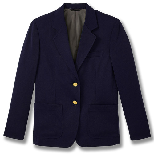 Girls' Polyester Blazer with embroidered logo [DE002-2000/AWI-NAVY]