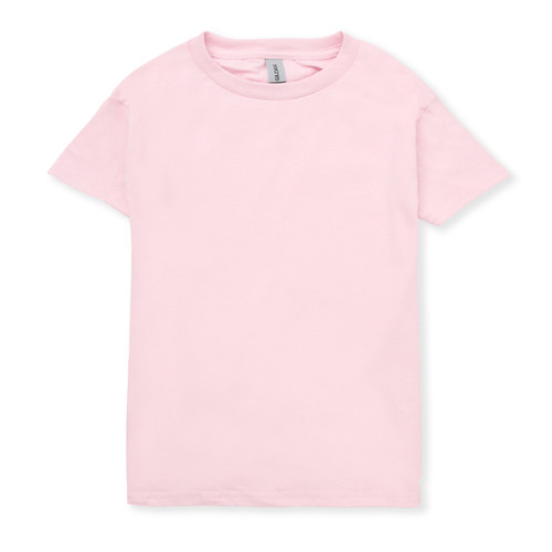 Short Sleeve T-Shirt with embroidered logo [FL039-362-SQML-LT PINK]