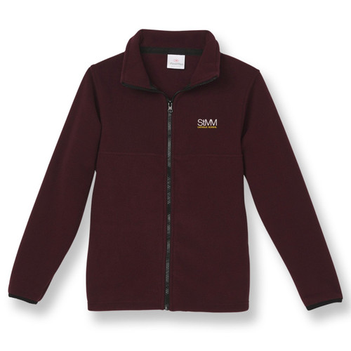 Full-Zip Fleece Jacket with embroidered logo [NC014-SA25/MMA-MAROON]