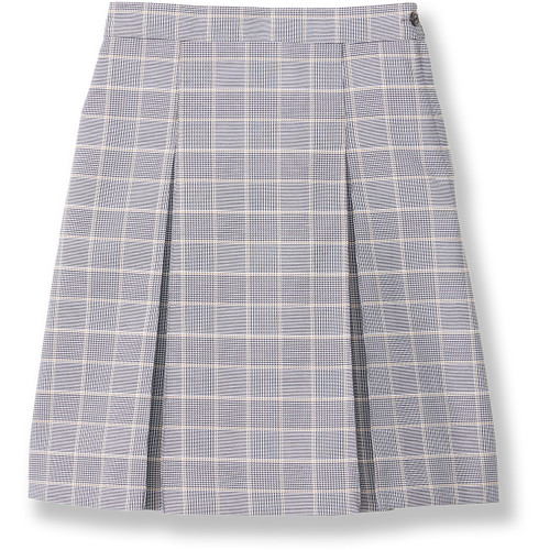 Pleated Skirt with Elastic Waist [PA491-34-35-NV/GD/WH]