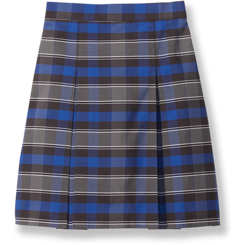 Pleated Skirt with Elastic Waist [NY358-34-62-BL/GREY]