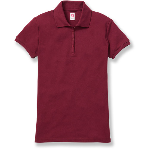Ladies' Fit Polo Shirt with embroidered logo [NC007-9708/TMR-MAROON]