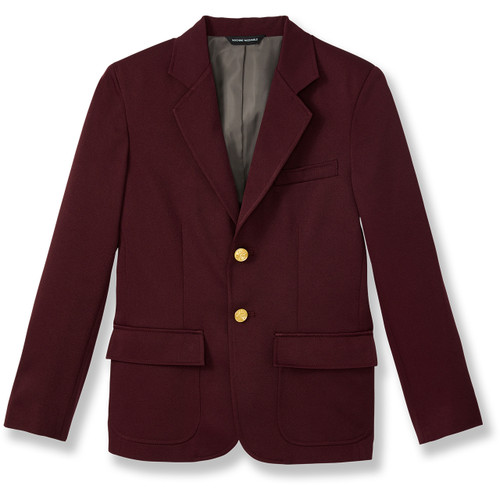 Youth Polyester Blazer with school emblem [NC007-BOYS/TMR-MAROON]