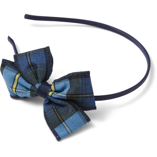 Small Headband with Plaid Bow [AK004-218-41]