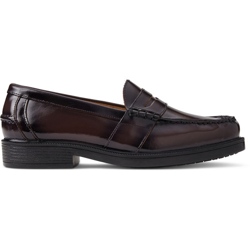 Men's Brush Leather Loafer [NJ118-85538BUM-BURGUNDY]