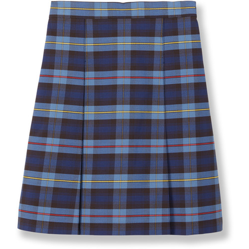 Pleated Skirt with Elastic Waist [PA810-34-41-BLUE PLD]