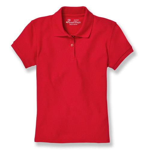 Ladies' Fit Polo Shirt with embroidered logo [GA051-9708-EAS-RED]
