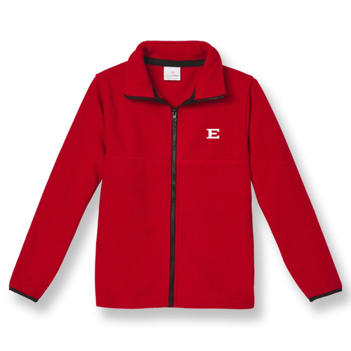 Full-Zip Fleece Jacket with embroidered logo [GA051-SA25/EAS-RED]