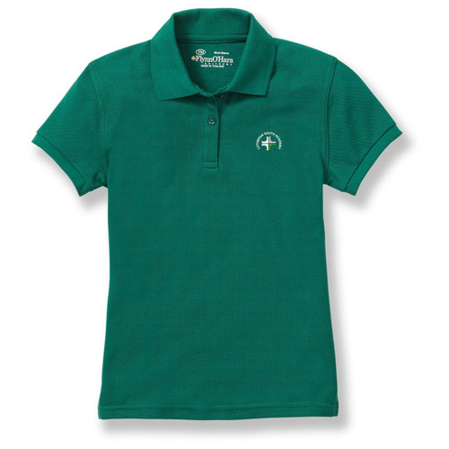 Ladies' Fit Polo Shirt with embroidered logo [TX009-9708-LST-HUNTER]