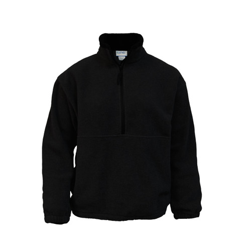 1/4 Zip Fleece Jacket with embroidered logo [NY313-SA19/HAP-BLACK]