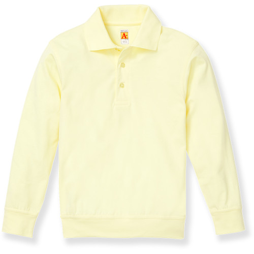 Long Sleeve Banded Bottom Polo Shirt [AK007-9617-YELLOW]