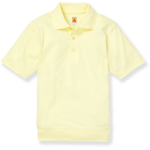 Short Sleeve Banded Bottom Polo Shirt [AK007-9611-YELLOW]