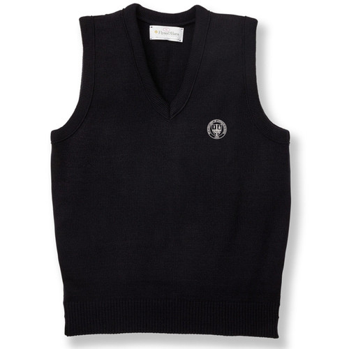 V-Neck Sweater Vest with embroidered logo [NY105-6600/MPE-NAVY]