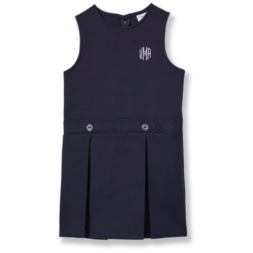 Drop Waist Jumper with embroidered logo [PA022-94-8/VMI-NAVY]