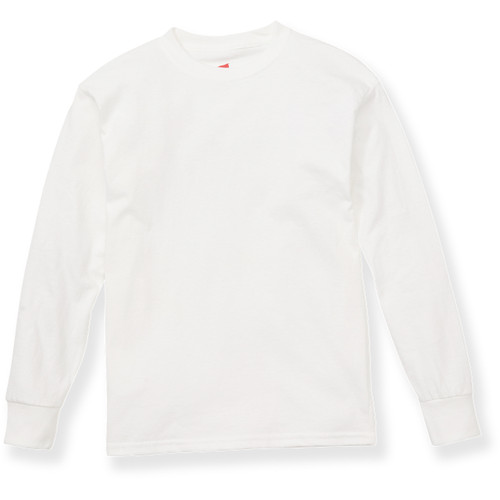 Carmichael House Long Sleeve Shirt with heat transferred logo [MD225-366-RCK-WHITE]