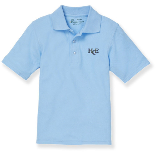 Short Sleeve Polo Shirt with embroidered logo [PA679-KNIT-HC1-BLUE]
