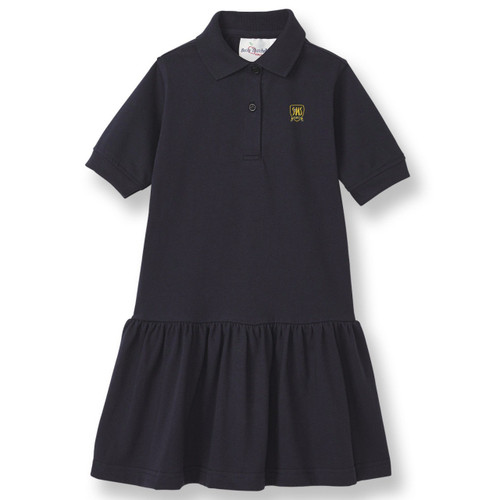 Short Sleeve Jersey Knit Dress with embroidered logo [NC013-7737/MIC-DK NAVY]