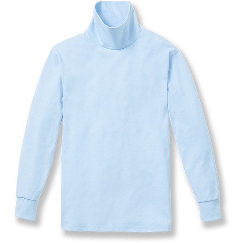 Turtleneck with embroidered logo [NY209-TN-BLUE]