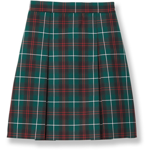 Pleated Skirt with Elastic Waist [TX109-34-2B-GN/RD/WH]
