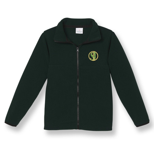 Full-Zip Fleece Jacket with embroidered logo [NJ098-SA2500JT-HUNTER]