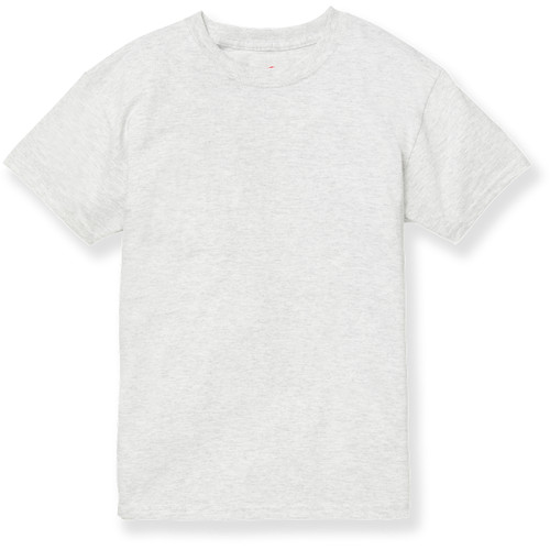 Short Sleeve T-Shirt with heat transferred logo [NC055-362-SMG-ASH]