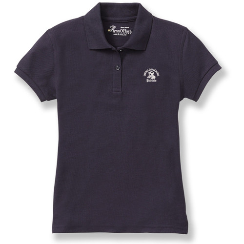 Ladies' Fit Polo Shirt with embroidered logo [TX051-9708-UDS-DK NAVY]