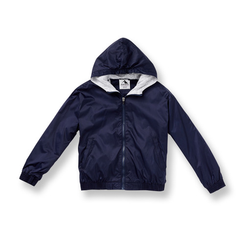 Nylon Shell Jacket with Hood with embroidered logo [TX051-3277/UDS-NAVY]