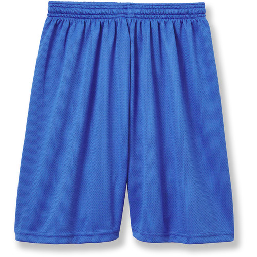 Micromesh Gym Shorts with heat transferred logo [MD024-101-ROYAL]