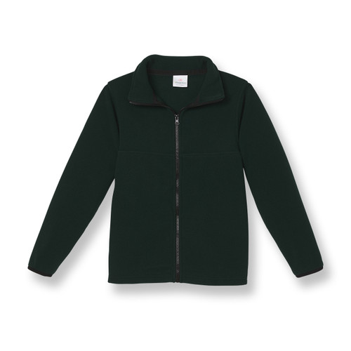 Full-Zip Fleece Jacket with embroidered logo [NC376-SA2500-HUNTER]