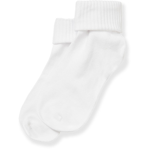 Triple Roll Down Sock [OK005-1256-WHITE]