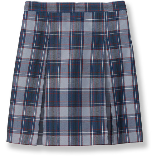 Pleated Skirt with Elastic Waist [TX019-34-82-BL/GY/MA]