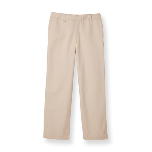 Girls' Flat Front Slacks [NC080-15-FLAT-KHAKI]