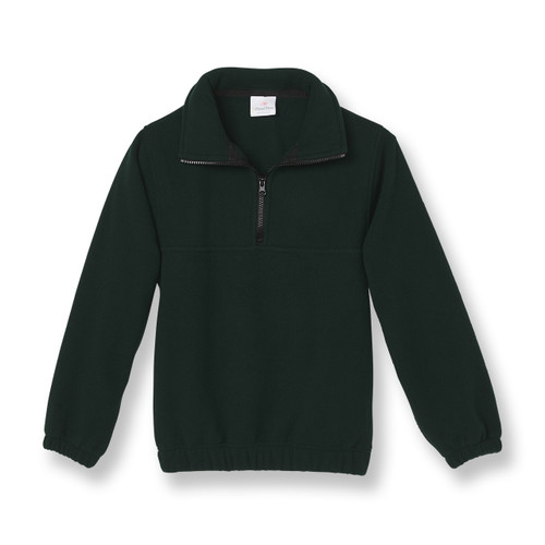 1/4 Zip Fleece Jacket with embroidered logo [MD294-SA1950PR-HUNTER]
