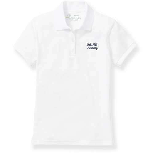 Ladies' Fit Polo Shirt with embroidered logo [NJ441-9708-OHL-WHITE]