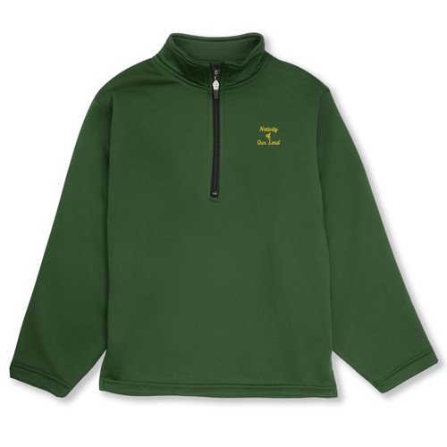 1/4-Zip Performance Fleece Pullover with embroidered logo [PA714-6133/NOL-HUNTER]