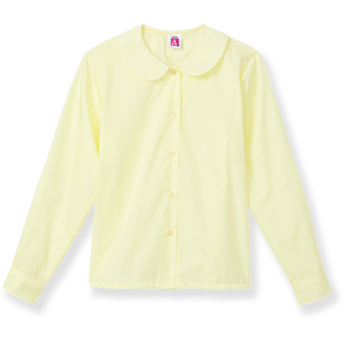 Long Sleeve Peterpan Collar Blouse [MD224-351-YELLOW]