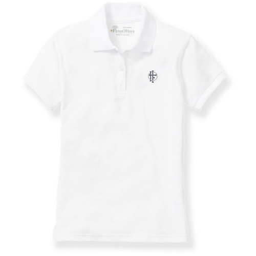 Ladies' Fit Polo Shirt with embroidered logo [TX017-9708-HFA-WHITE]
