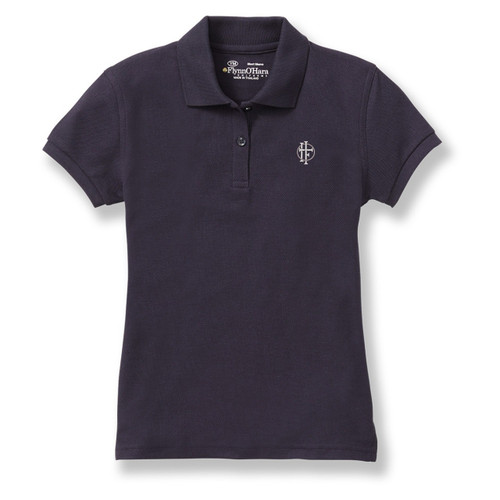 Ladies' Fit Polo Shirt with embroidered logo [TX017-9708-HFA-DK NAVY]